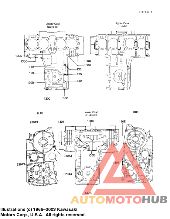 Crankcase bolt & stud pattern