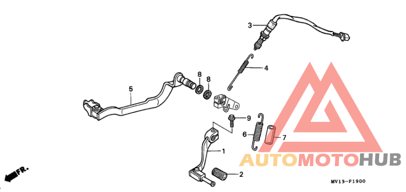 Brake pedal assy