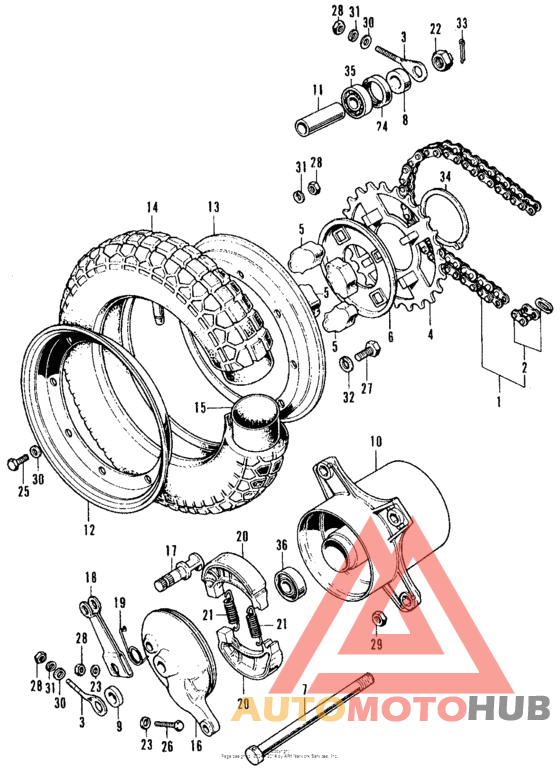 Переднее колесо