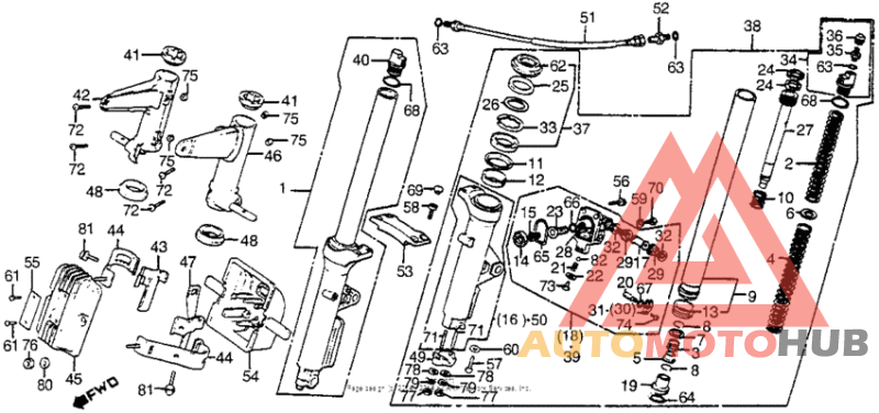 Gl1100/ifront shock absorber