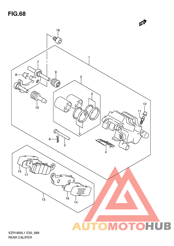Задний суппорт