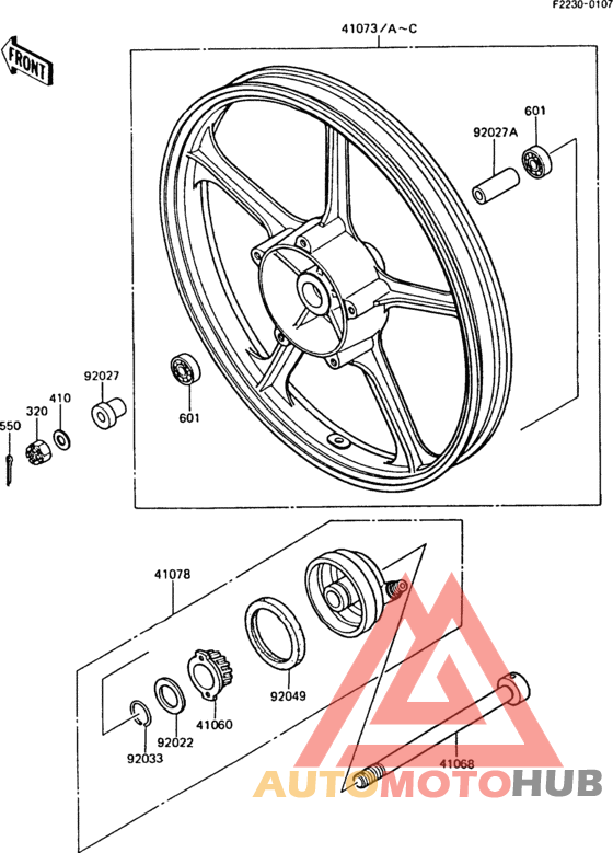 Переднее колесо