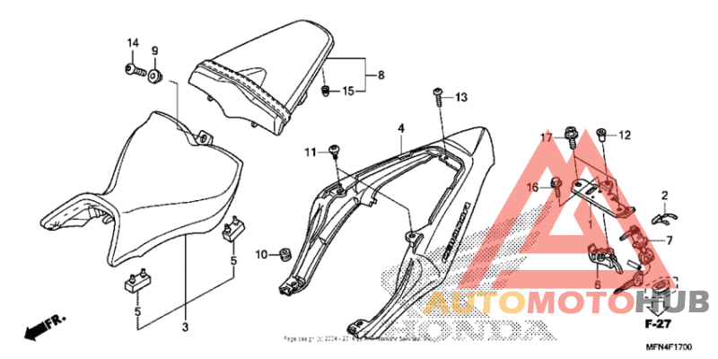 Seat + seat cowl