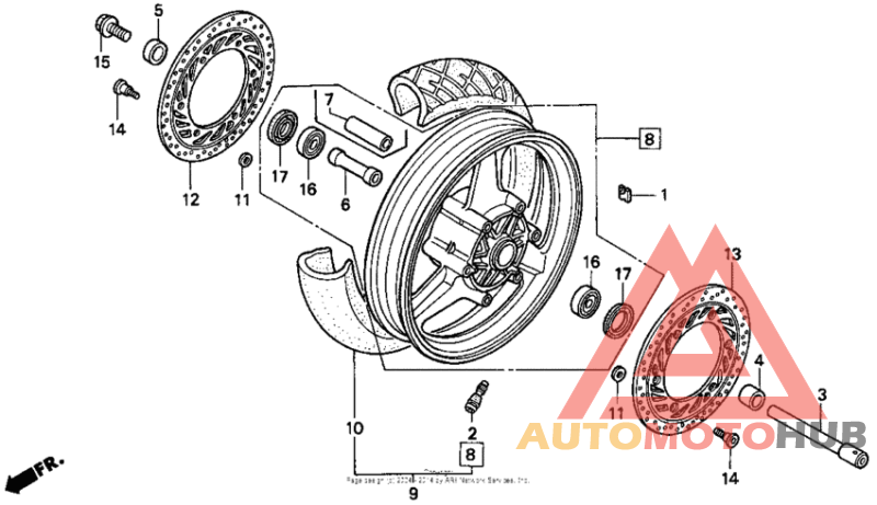 Переднее колесо
