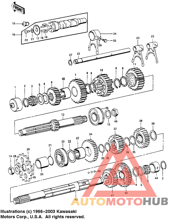 Transmission/change drum