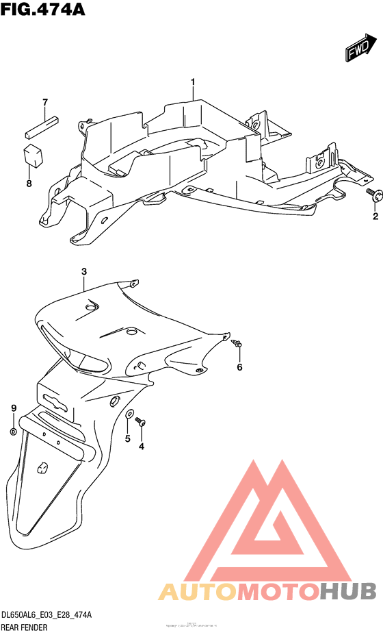 Задний бампер