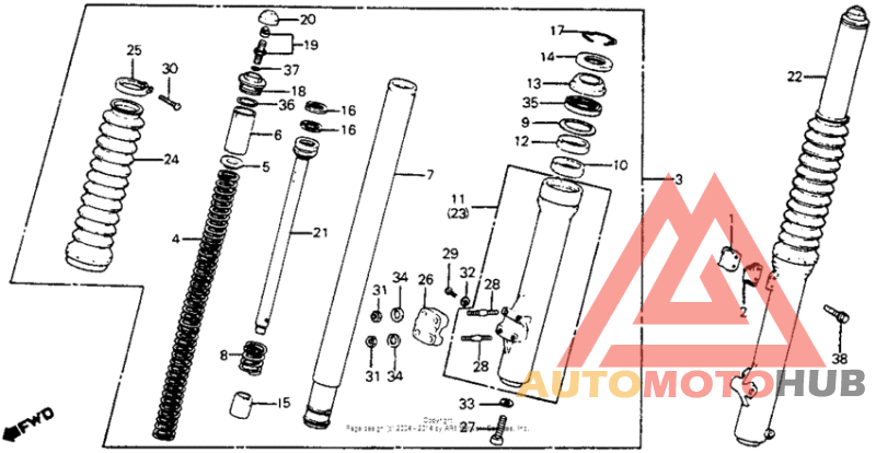 Front shock absorber 81