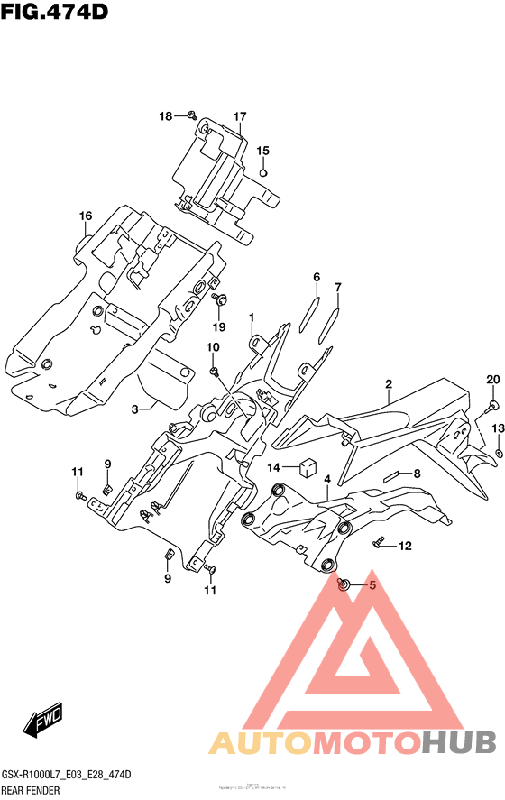 Rear Fender (Gsx-R1000Al7 E03)
