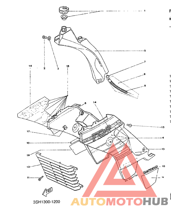 Scoop air/oil tank