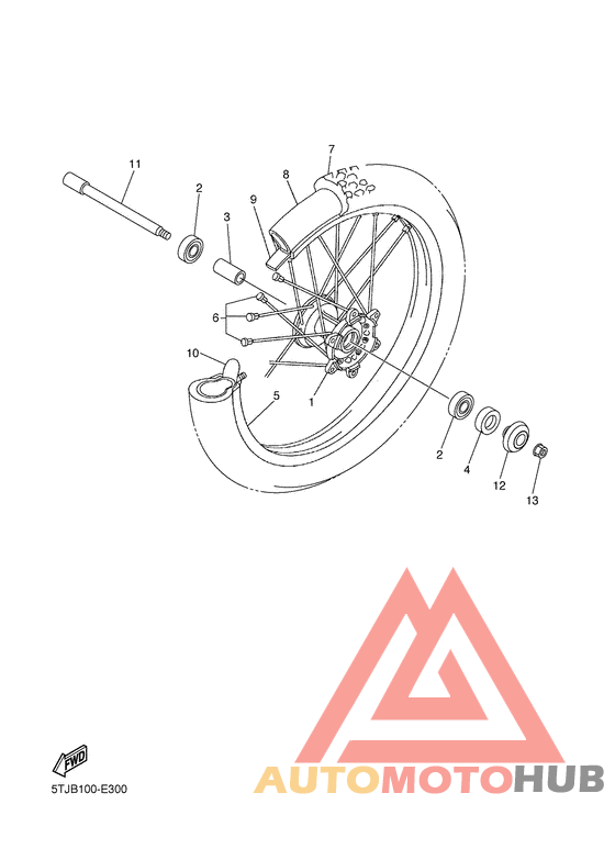Переднее колесо