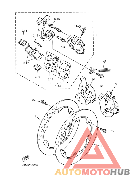 Передний суппорт