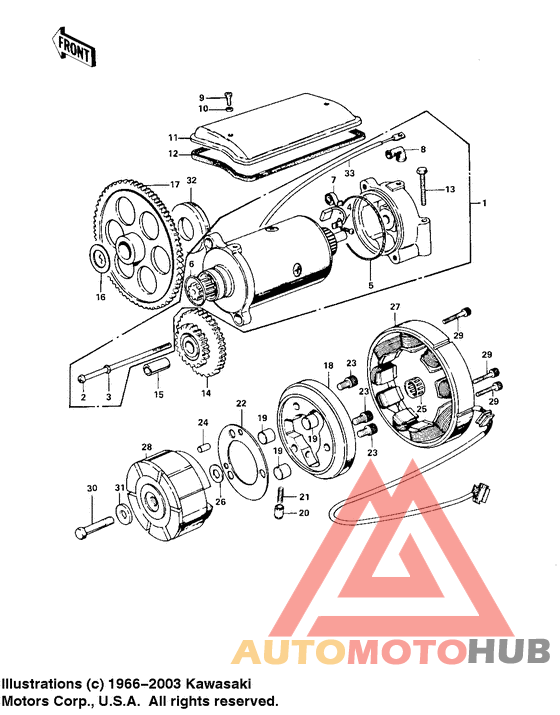 Generator/starter motor