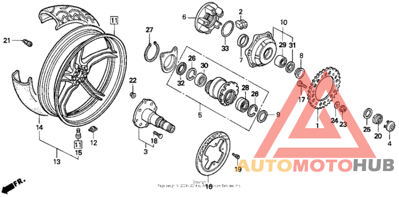 Rear wheel 94-97