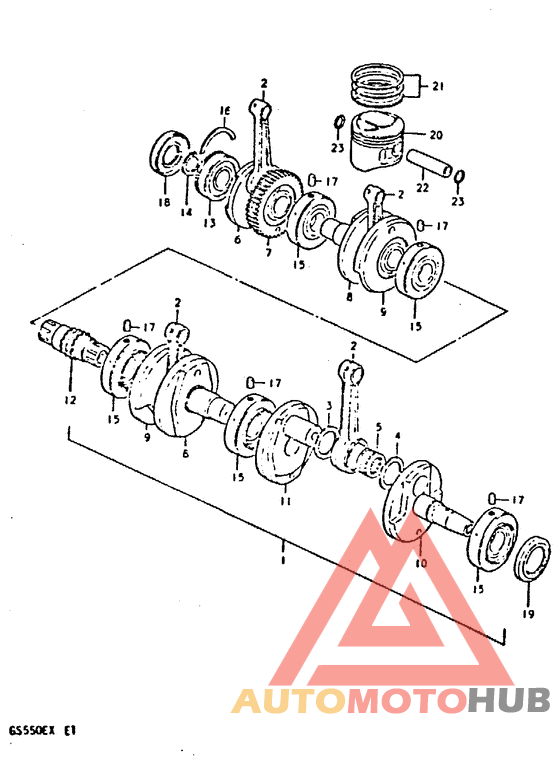 Вал коленчатый