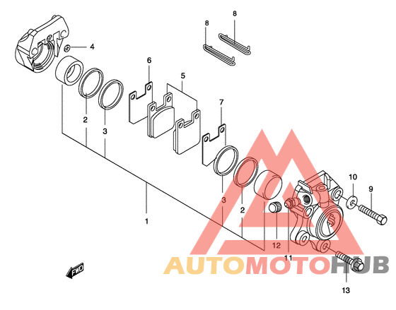 Передний суппорт