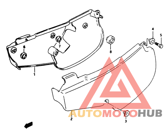 Обтекатель задний