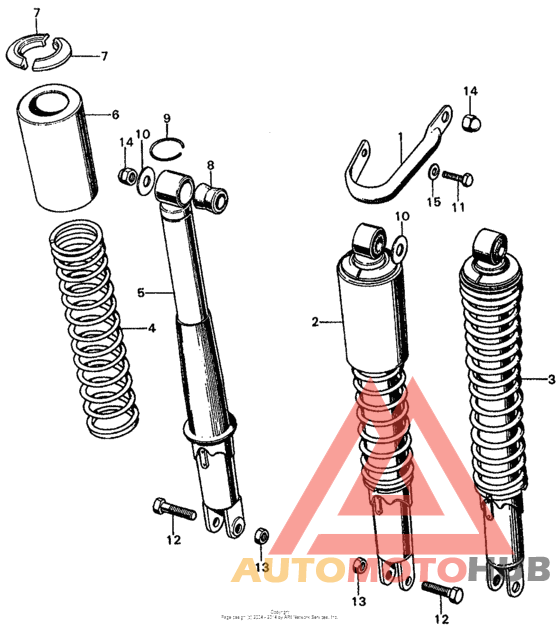 Rear shock absorber k3-k4