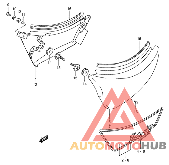 Обтекатель задний