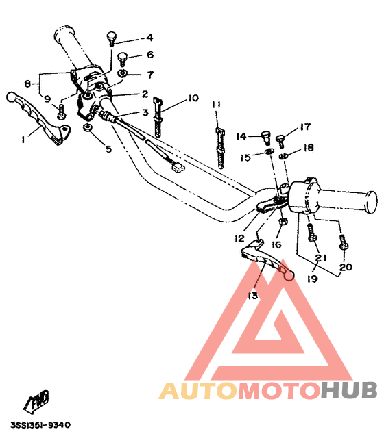 Handle switch. lever