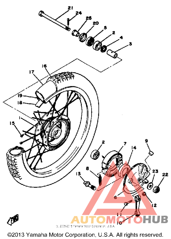 Переднее колесо