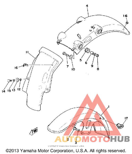 Front fender - rear fender