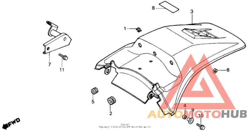 Задний бампер