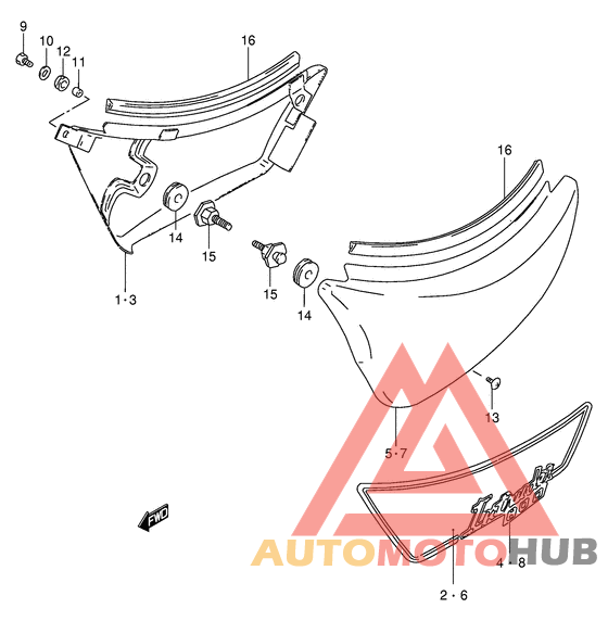 Обтекатель задний