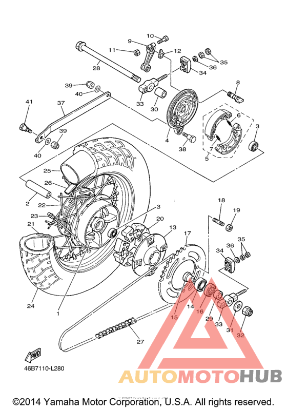 Переднее колесо