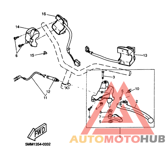 Handle switch. lever