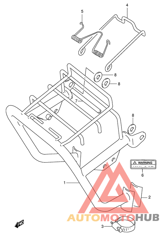Headlamp housing bracket