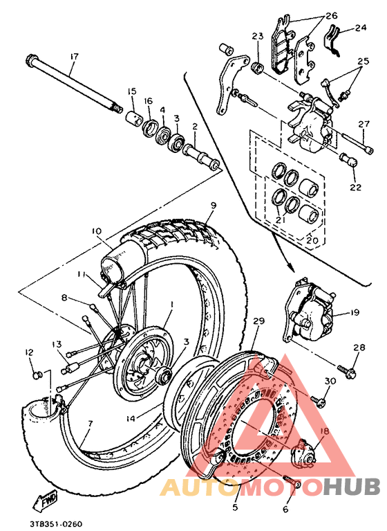 Переднее колесо