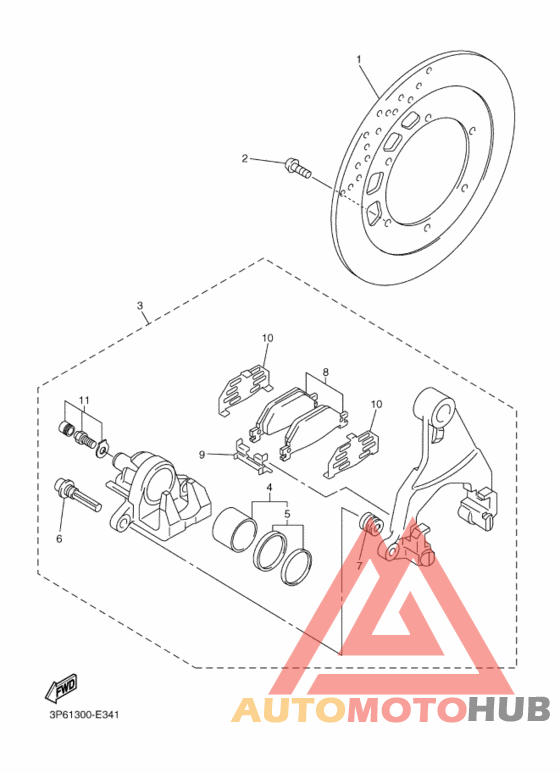 Задний суппорт