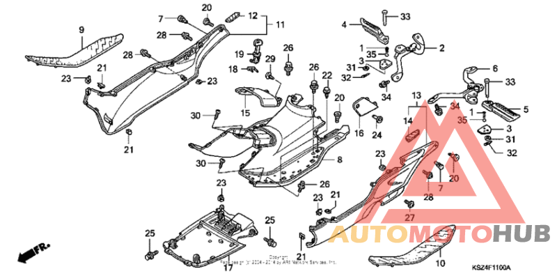 Floor step + side skirt