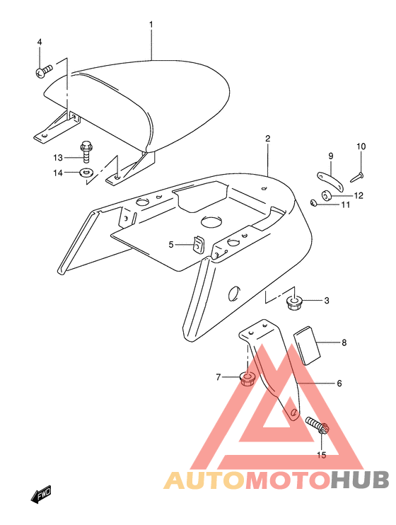 Обтекатель сидения