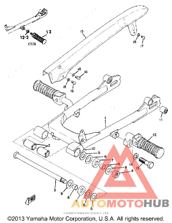 Rear arm & chain case