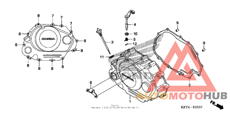 Right crankcase cover (2)