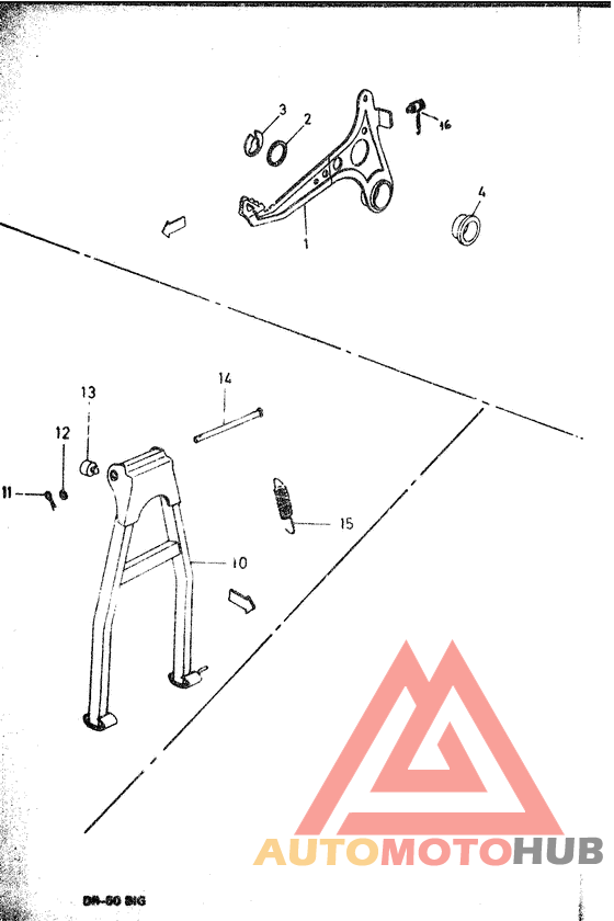 Stand and pedal brake