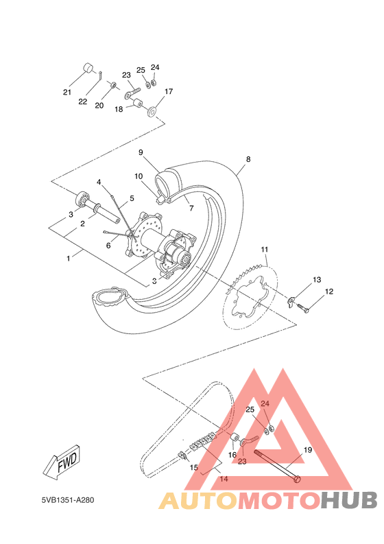 Переднее колесо