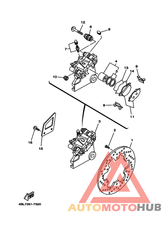 Задний суппорт