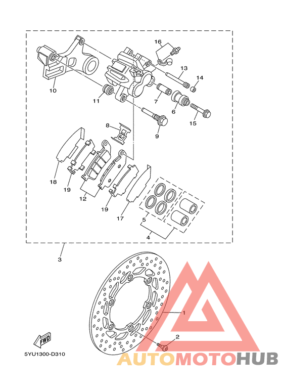 Задний суппорт