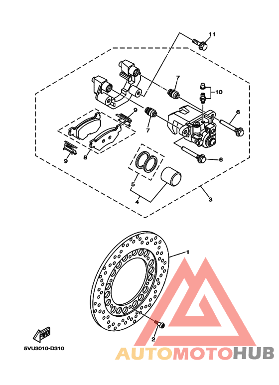 Задний суппорт