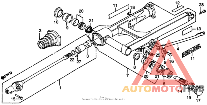 Swingarm + driveshaft