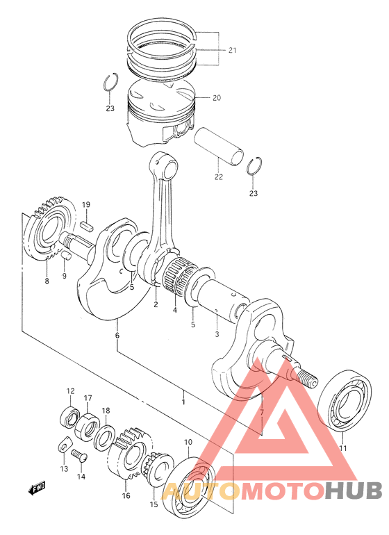 Вал коленчатый