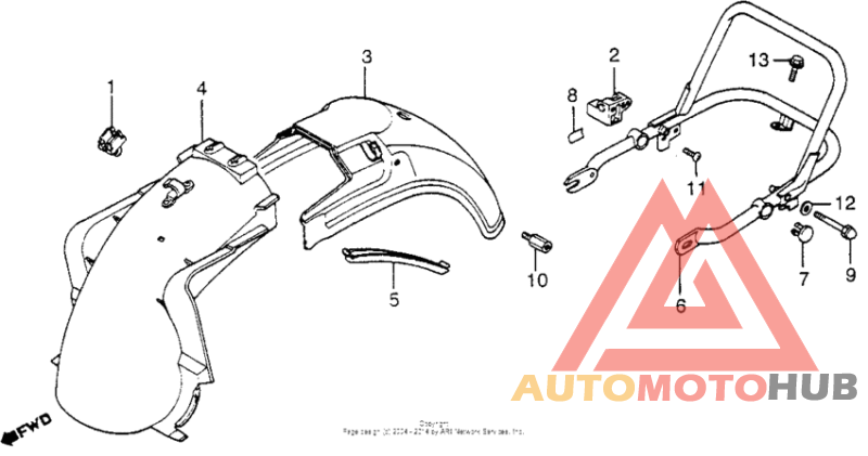 Rear fender 84