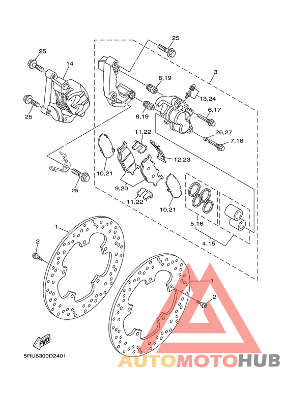 Передний суппорт