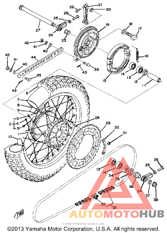 Переднее колесо