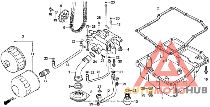 Oil pump 90-93