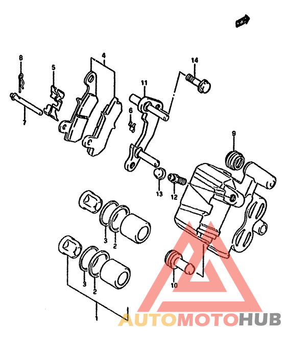 Задний суппорт
