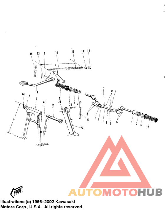 Footrests/stands/brake pedal