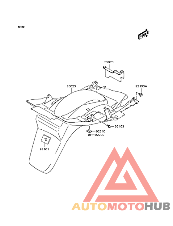 Задний бампер